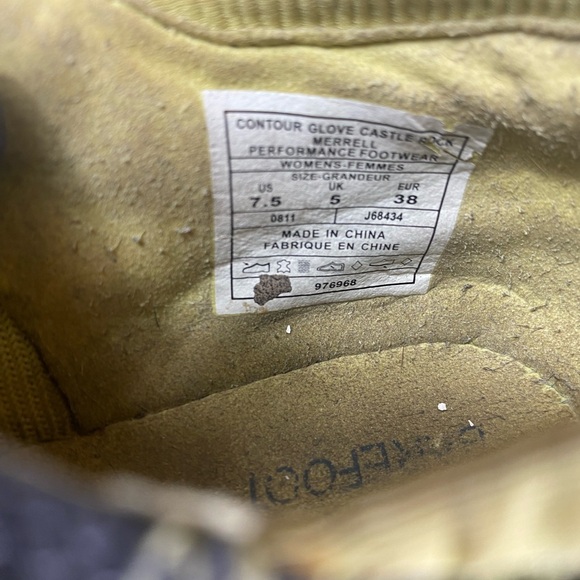 Merrell Women's Barefoot Contour Glove Shoes Running- Castle Rock Sz 7.5 - Picture 7 of 8